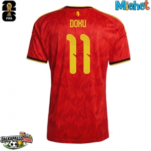Belgia Jeremy Doku #11 Kotipaita MM-kisat 2026 Lyhythihainen